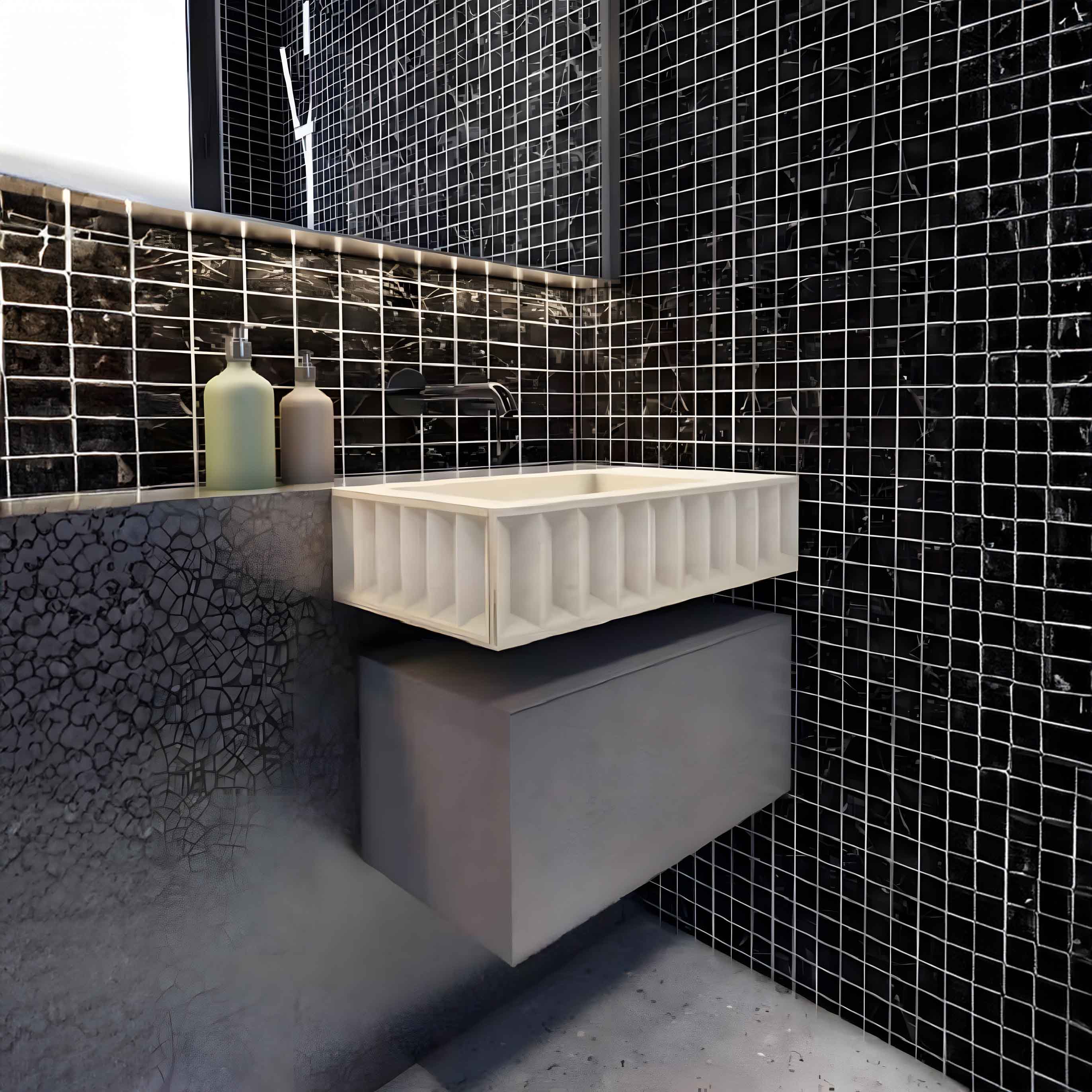 Şık Dikdörtgen Evye